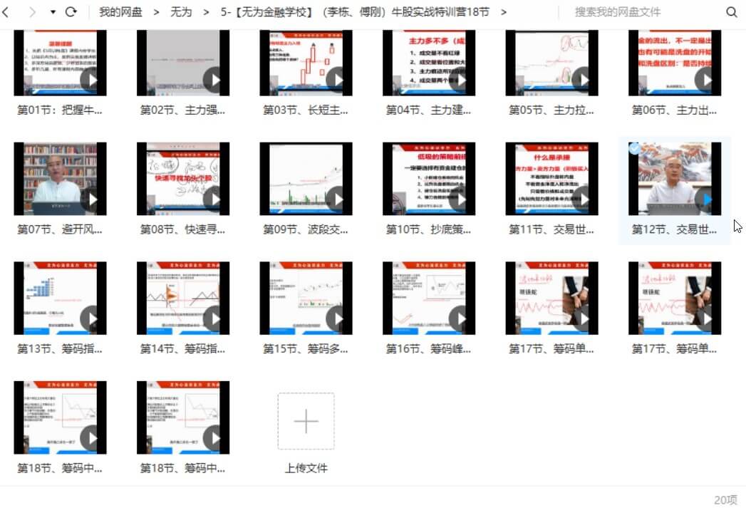 無為學院（李棟、傅剛）牛股實戰特訓營18節_百度云網盤教程視頻插圖1