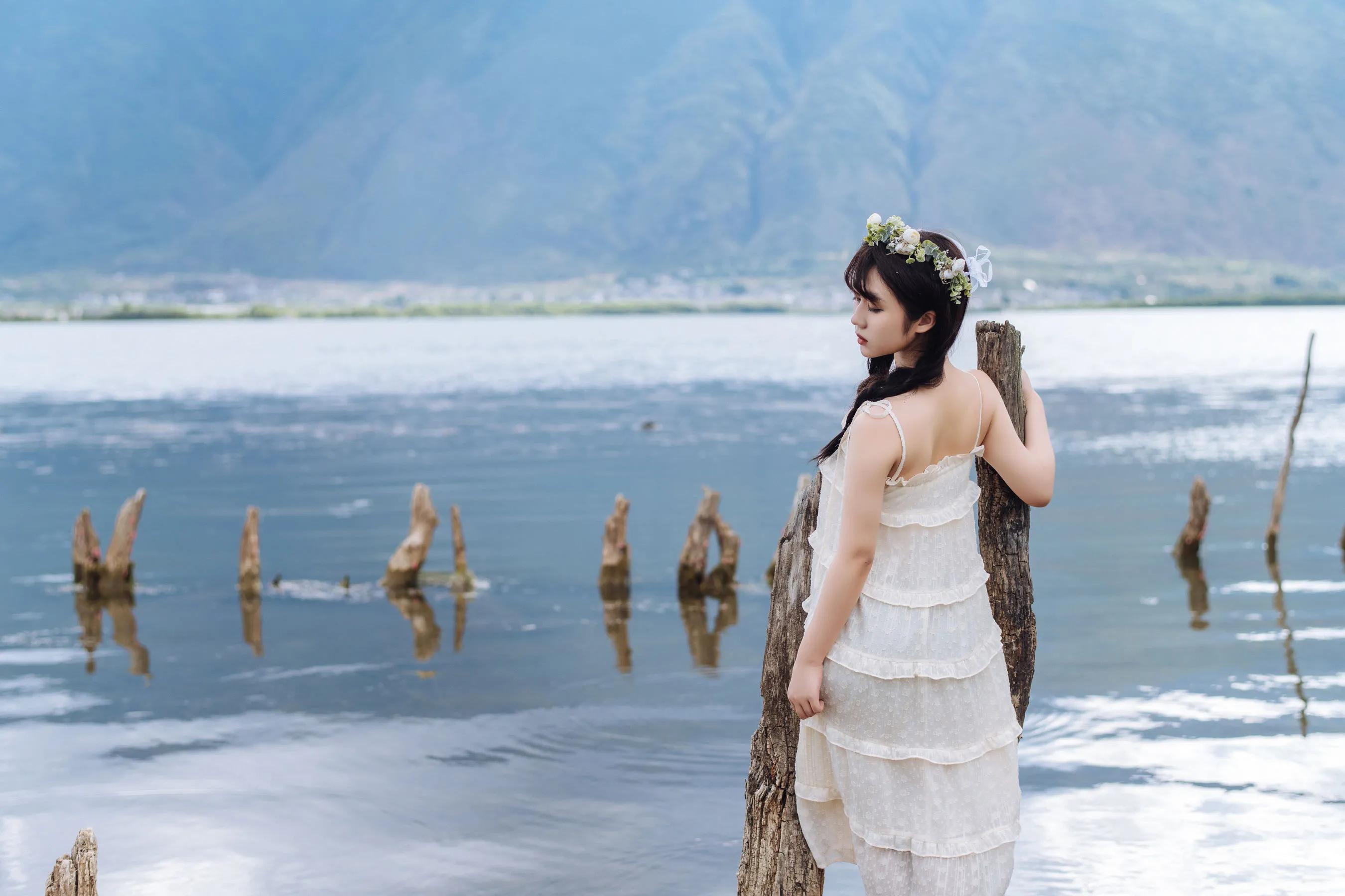 喵糖映畫 海邊姑娘（鏡醬）純色白裙，嚶嚶嚶插圖3