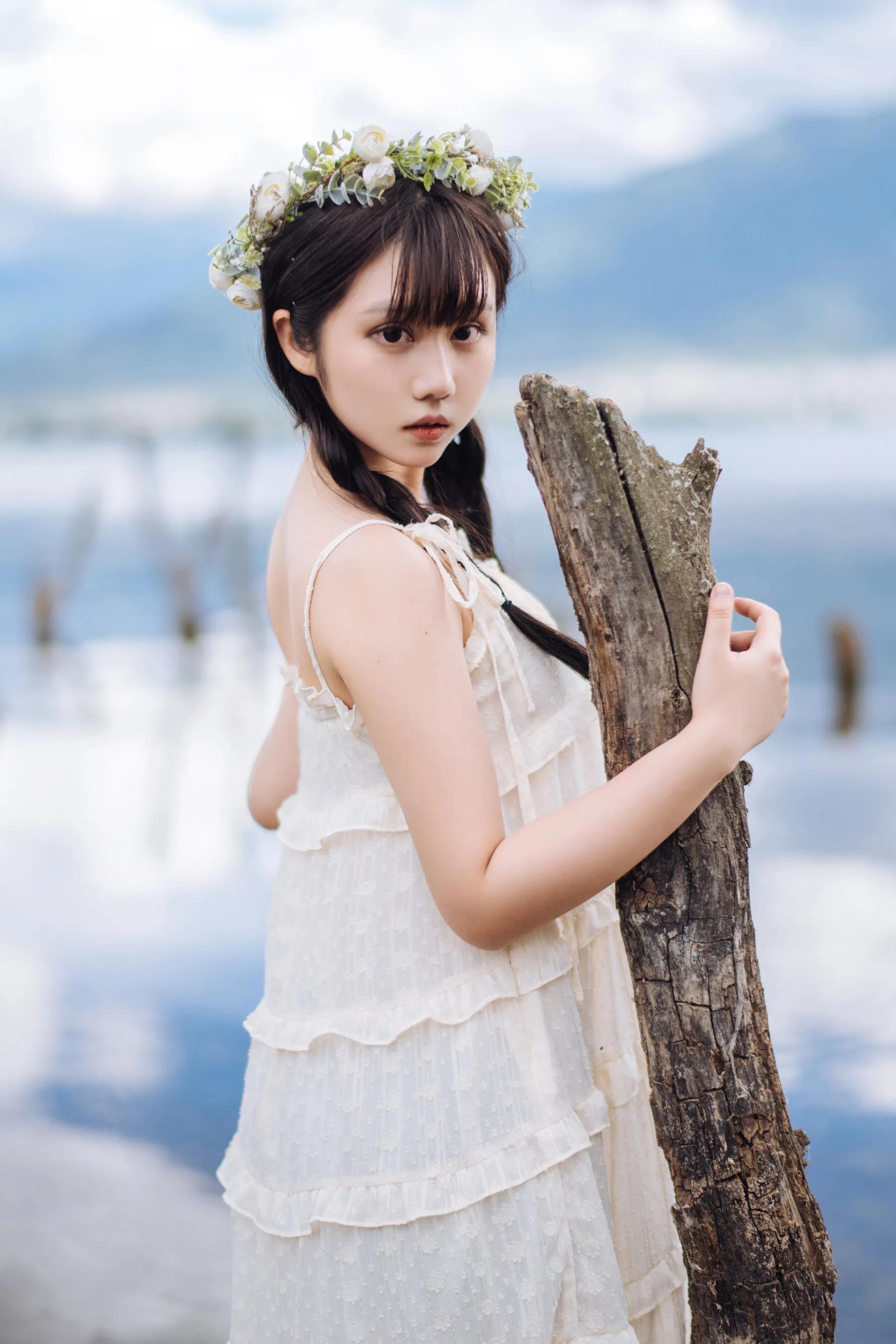 喵糖映畫 海邊姑娘（鏡醬）純色白裙，嚶嚶嚶插圖5