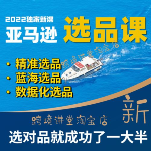 跨境人都在學的亞馬遜選品課，讓你從0成長為產品開發高手百度網盤插圖